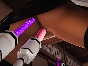 Tifa Lockhart te lleva en un viaje salvaje con una máquina futurista, entrando en el mundo inmersivo del porno 3D.
