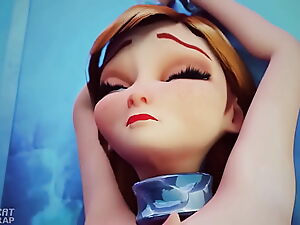 Remaja Asia Elsa mendominasi Anna dalam threesome BDSM