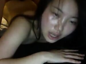 Japanese girl screams during sex